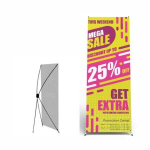 X-BANNER PRETO 60×160